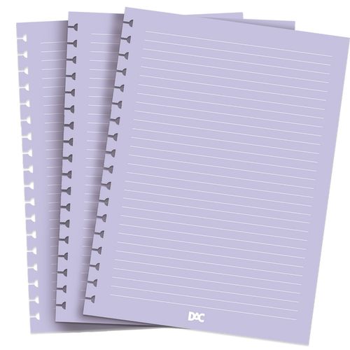refil para caderno smart colegial lilás 90g 48 folhas dac