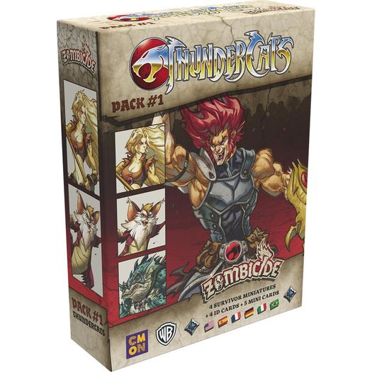 zombicide: black plague - thundercats character pack 1 (expansão) - galápagos zombicide: black plague - thundercats character pack 1 (expansão) - galápagos