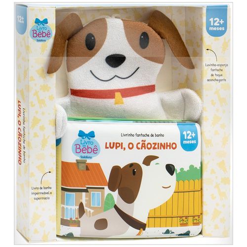livrinho fantoche de banho - lupi, o cãozinho