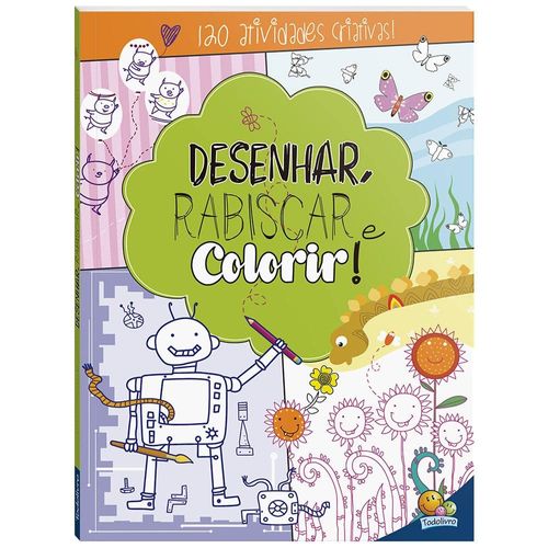 desenhar, rabiscar e colorir