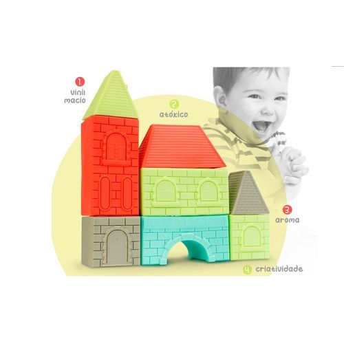 bloco de montar city cube baby roma