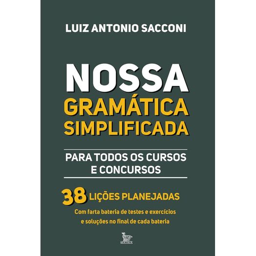 nossa gramática simplificada nossa gramática simplificada