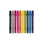 caneta hidrocor 10 cores com carimbro leo e leo