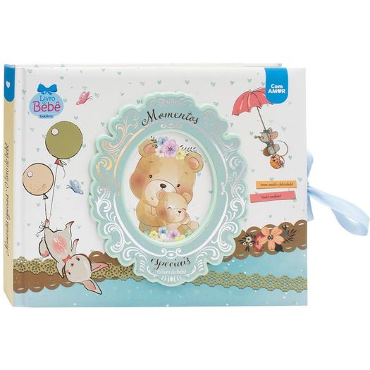 momentos especiais - livro do bebê (azul) momentos especiais - livro do bebê (azul)