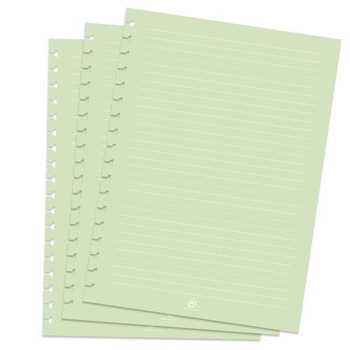 refil para caderno smart colegial verde 90 gramas 48 folhas dac