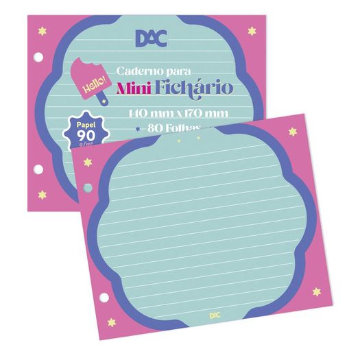 refil caderno mini ficheiro horizontal hello 90 gramas com 80 folhas refil caderno mini ficheiro horizontal hello 90 gramas com 80 folhas