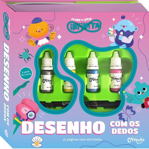 clube de arte infinita - desenho com os dedos