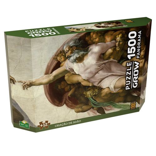 quebra-cabeça 1500 peças panorama criação de adão