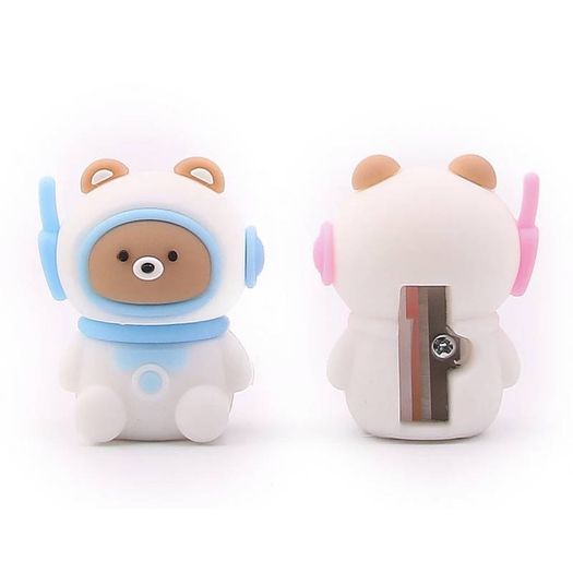 apontador ursinho astronauta com borracha apontador ursinho astronauta com borracha