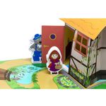 chapeuzinho vermelho - (livro + cenario pop-up + 4 personagens de madeira)