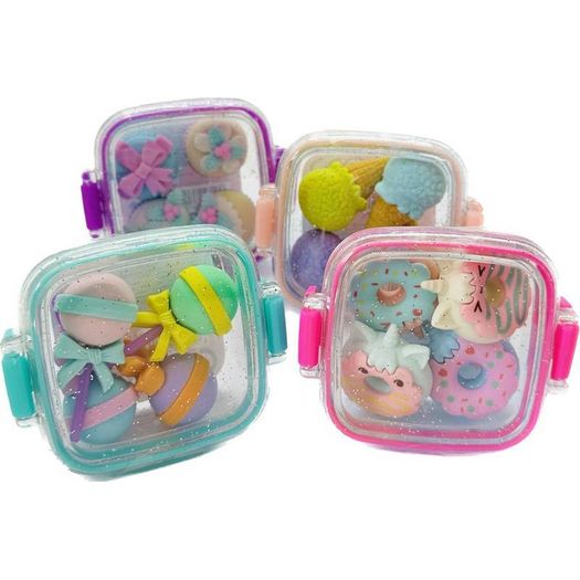 borrachas divertidas no potinho lovely sortidos borrachas divertidas no potinho lovely sortidos