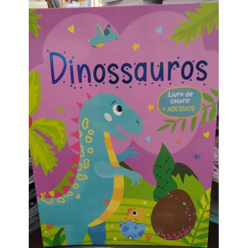 livro-de-colorir-com-adesivos---dinossauros
