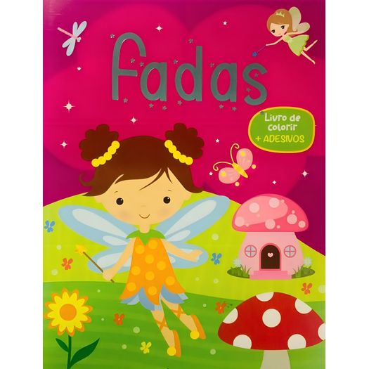 livro de colorir com adesivos - fadas livro de colorir com adesivos - fadas