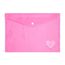 pasta envelope 1 unidade pink vibes coracão