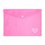 pasta envelope 1 unidade pink vibes coracão