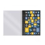 caderno universitário 15 matérias 240 folhas surf longboard caderno universitário 15 matérias 240 folhas surf longboard