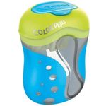 apontador com depósito 2 furos color peps apontador com depósito 2 furos color peps