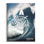 caderno universitário 15 matérias 240 folhas surf longboard caderno universitário 15 matérias 240 folhas surf longboard