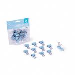 binder clips 19mm azul pastel 12 peças binder clips 19mm azul pastel 12 peças