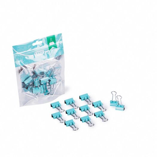 binder clips 19mm verde pastel 12 peças binder clips 19mm verde pastel 12 peças