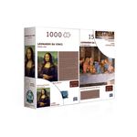 quebra-cabeça combo 1000 + 1500 peças - monalisa e a última ceia quebra-cabeça combo 1000 + 1500 peças - monalisa e a última ceia