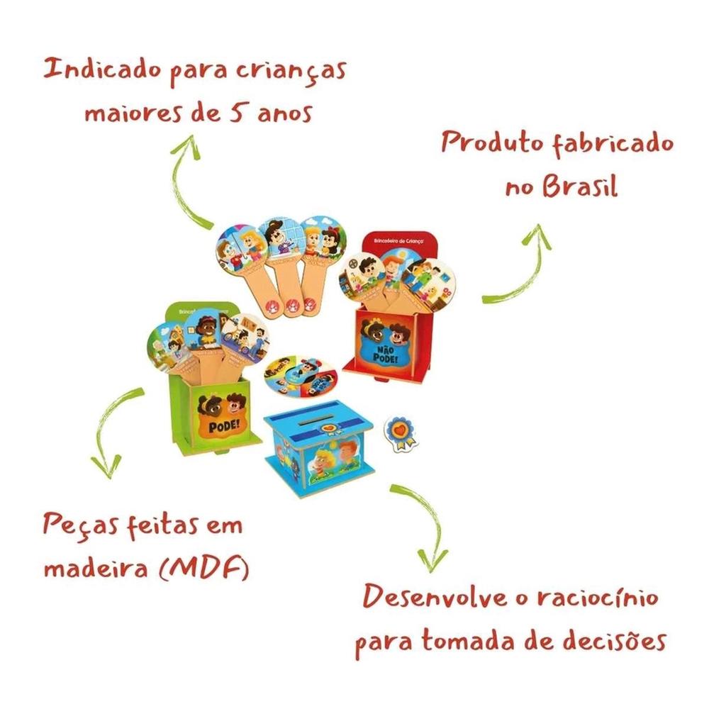 Jogo Problemas e Soluções Brincadeira De Criança Feito Em Madeira