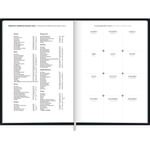 agenda 2026 diária napoli preta costurada agenda 2026 diária napoli preta costurada