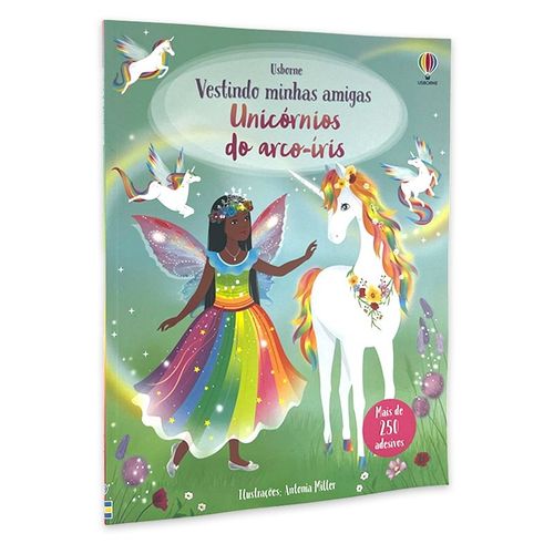 vestindo minhas amigas - unicórnios do arco-íris