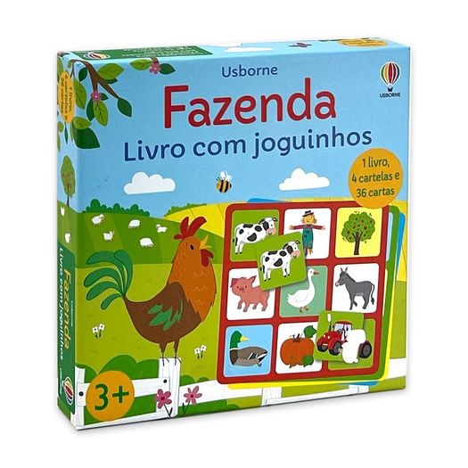 fazenda - livro com joguinhos fazenda - livro com joguinhos