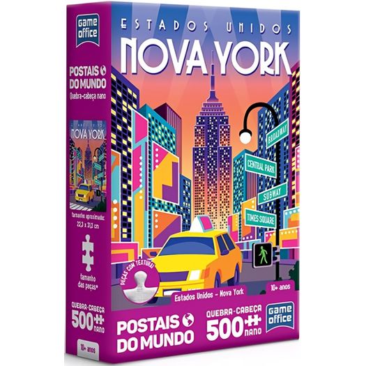 quebra-cabeça 500 peças nano postais do mundo estados unidos quebra-cabeça 500 peças nano postais do mundo estados unidos