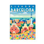 quebra-cabeca-500pcs-nano-postais-do-mundo-espanha-barcelona-game-office-toyster