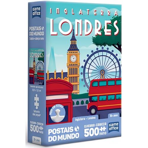 quebra-cabeça 500 peças nano postais do mundo inglaterra londres