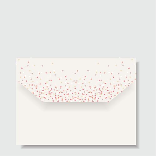 envelope para papel de carta coração love you c/03un ed rosa