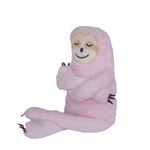 pelúcia bicho preguiça nina rosa bebê 25cm santa klaus pelúcia bicho preguiça nina rosa bebê 25cm santa klaus