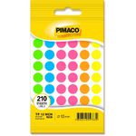 etiqueta tp 12 redonda 210un neon pimaco etiqueta tp 12 redonda 210un neon pimaco