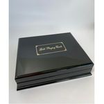 caixa de madeira com 2 baralhos dourados duplo caixa de madeira com 2 baralhos dourados duplo