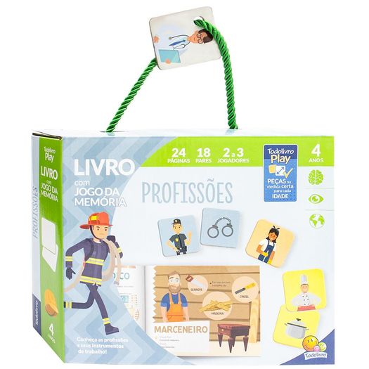 livro com jogo da memória profissões livro com jogo da memória profissões