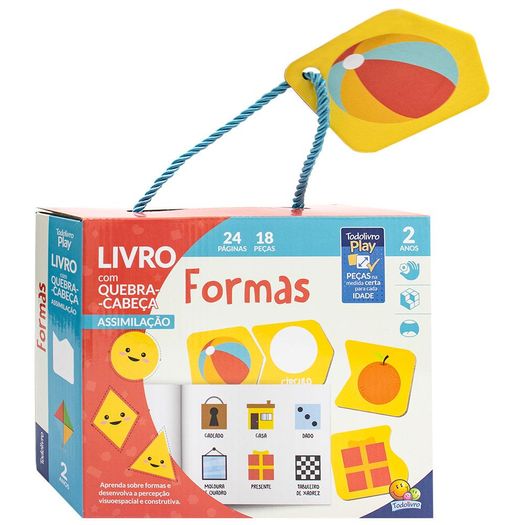 livro com quebra-cabeça formas livro com quebra-cabeça formas