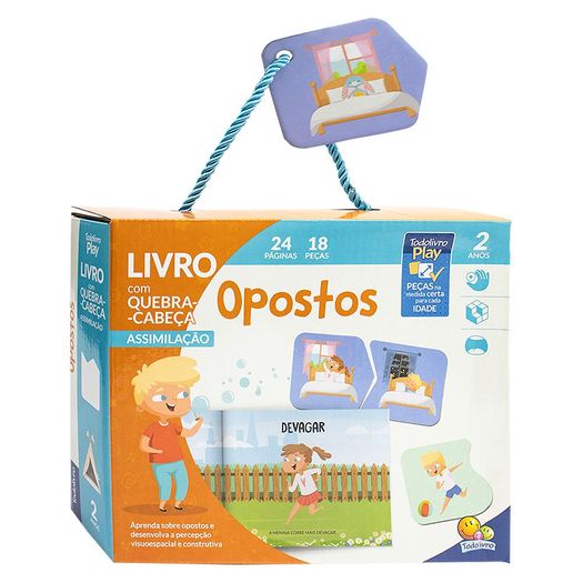 livro com quebra-cabeça opostos livro com quebra-cabeça opostos