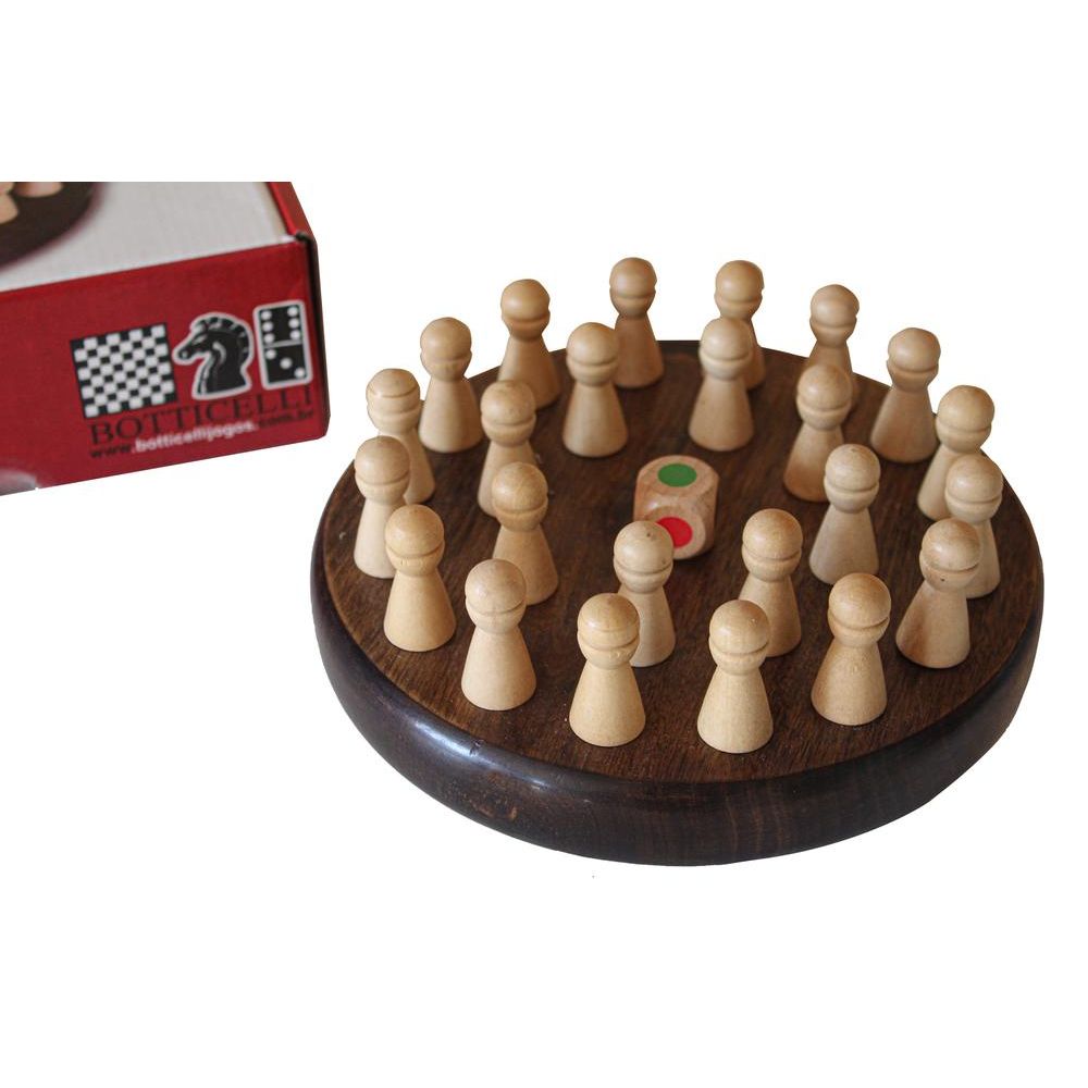 Jogo de Xadrez-Chines Tabuleiro Madeira Maciça - Botticelli em