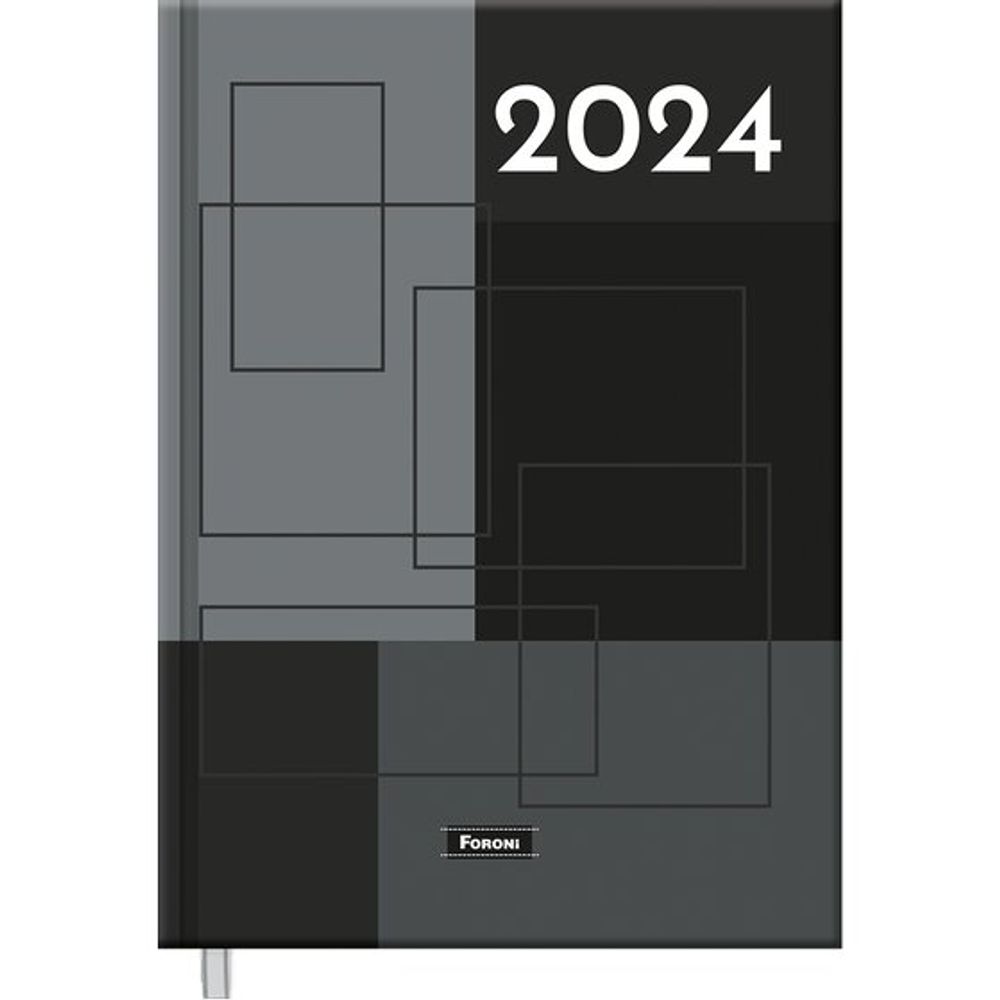 Agenda 2024 Diária Executiva Modena Preta Foroni - Livrarias Curitiba