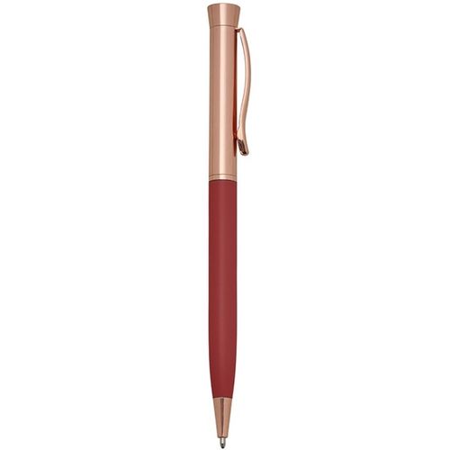 caneta esf metal vermelha
