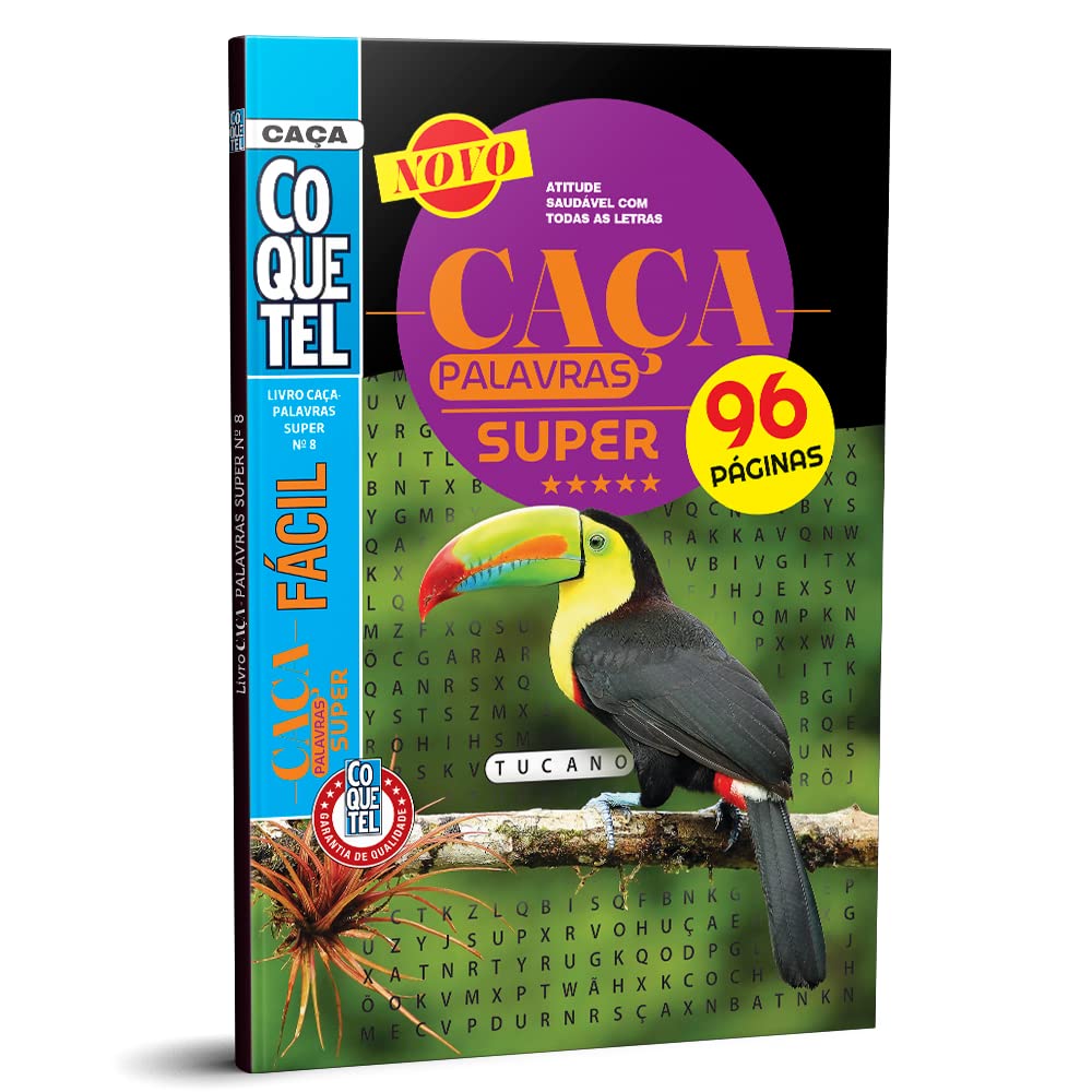 Livro Coquetel Caça Palavras Super nível fácil Ed 06