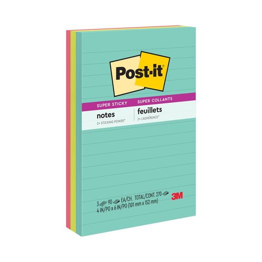 bloco post-it pautado 3 cores bloco post-it pautado 3 cores