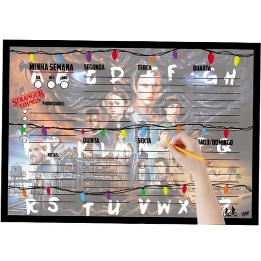 bloco mesa planner semanal stranger things bloco mesa planner semanal stranger things