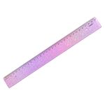 régua 30cm new line holográfica glitter lilás régua 30cm new line holográfica glitter lilás