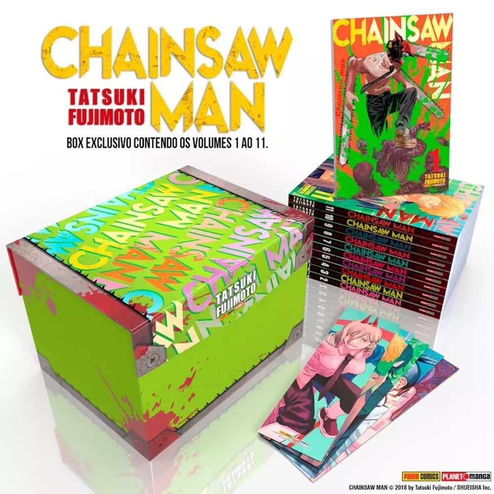 Box Chainsaw Man - 1 Ao 11 - Livrarias Curitiba