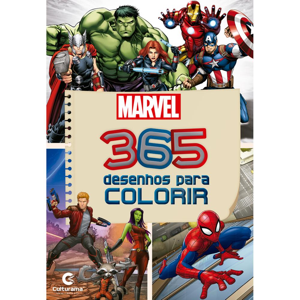 365 Desenhos Para Colorir Marvel - Livrarias Curitiba