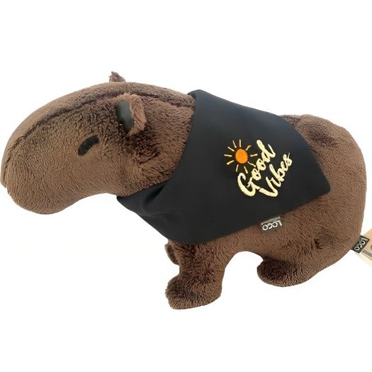 pelúcia capivara good vibes pequena pelúcia capivara good vibes pequena