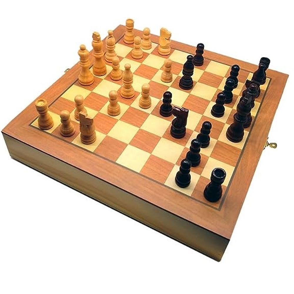 Jogo De Xadrez De Tabuleiro 32Pçs Dobravel Com Imã Chess - Show
